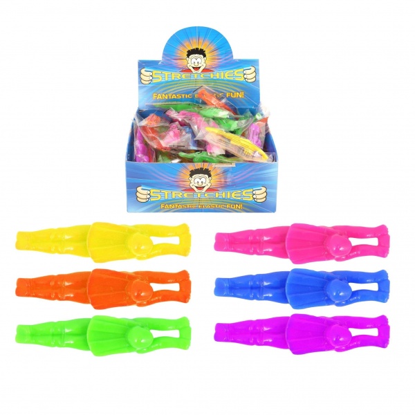 Stretchy Super Hero Man Men - Stretchies Party Bag Fillers Favours Toys - Assorted Colours