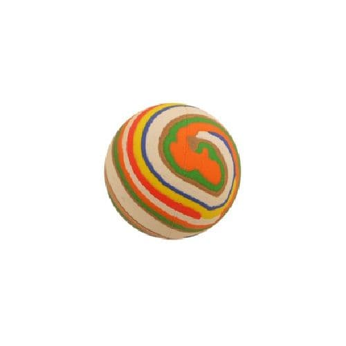 Stripy - Hi Bounce Hard Sponge Rubber Bouncy Ball Dog Toy