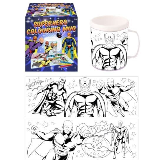 Superhero Colouring Mug - Colour Your Own Arts & Crafts