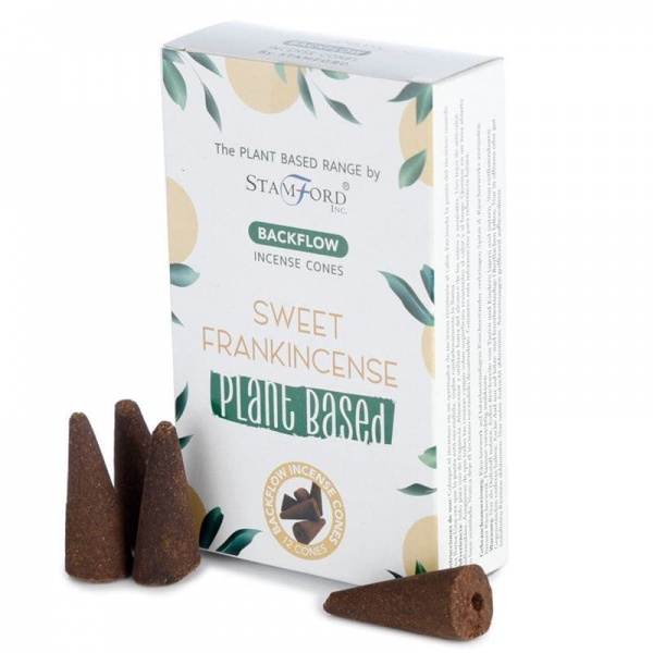 Sweet Frankincense Plant Based Backflow  Incense Cones Stamford