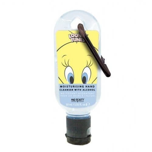 Sweet Pea Tweety Pie Looney Tunes Clip & Clean Moisturising Travel Hand Cleanser Gel 30ml Mad Beauty