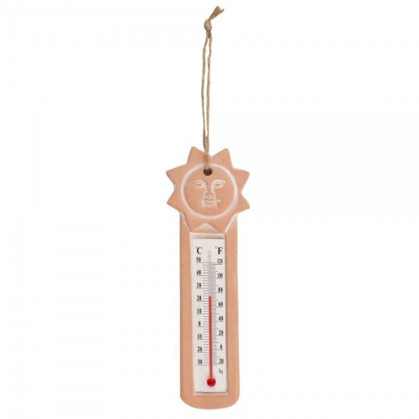 Terracotta Sun Thermometer Garden Gift Jones Home & Gift