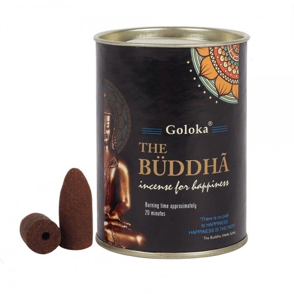 The Buddha Backflow Incense Cones Goloka (Pack of 24)
