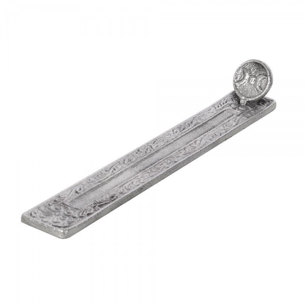 Triple Moon Silver Metal Incense  Sticks Burner Ash Catcher