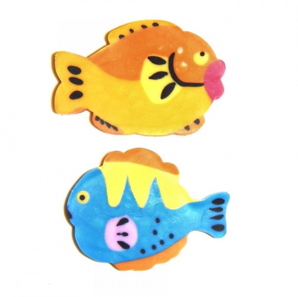 Tropical Fish - 3d Novelty Erasers Rubbers Set of 2