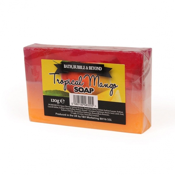 Tropical Mango Glycerin Soap Slice - Bath Bubble & Beyond 120g