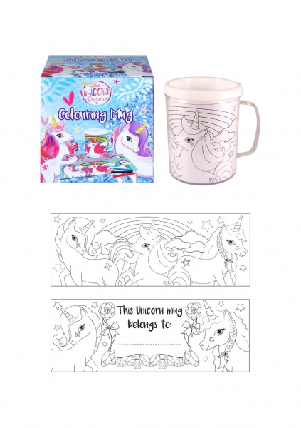 Unicorn Colouring Mug - Colour Your Own Arts & Crafts