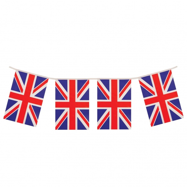 Union Jack 20 Flags PVC Party Bunting Henbrandt 10m