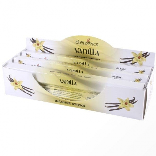 Vanilla Scented Incense Sticks Elements Indian - Tube Of 20