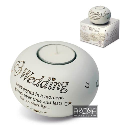 Wedding 7307 - Tealight Candle Holder - Said With Sentiment by Arora Design