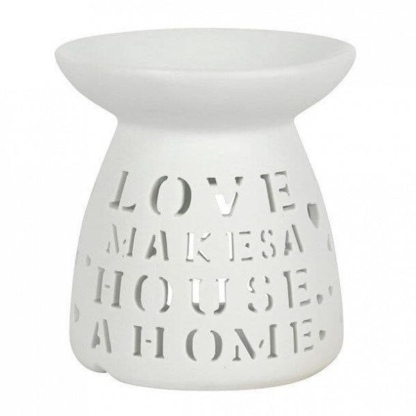 White Love Home Oil Burner / Wax Melt Warmer Sifcon