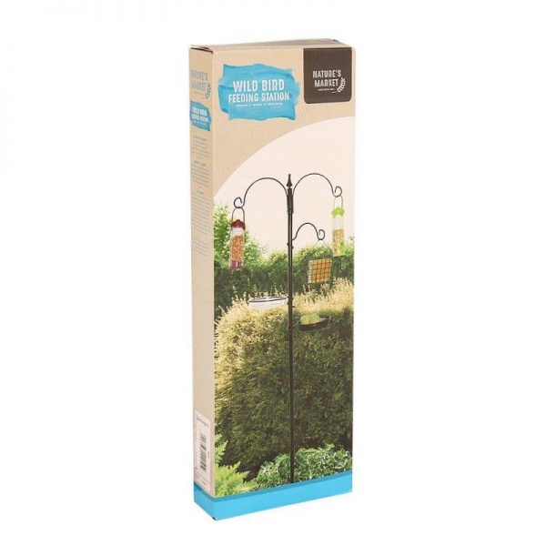 Wild Bird Metal Feeding Station For Feeders Water Seed Nuts Nature's Market Kingfisher