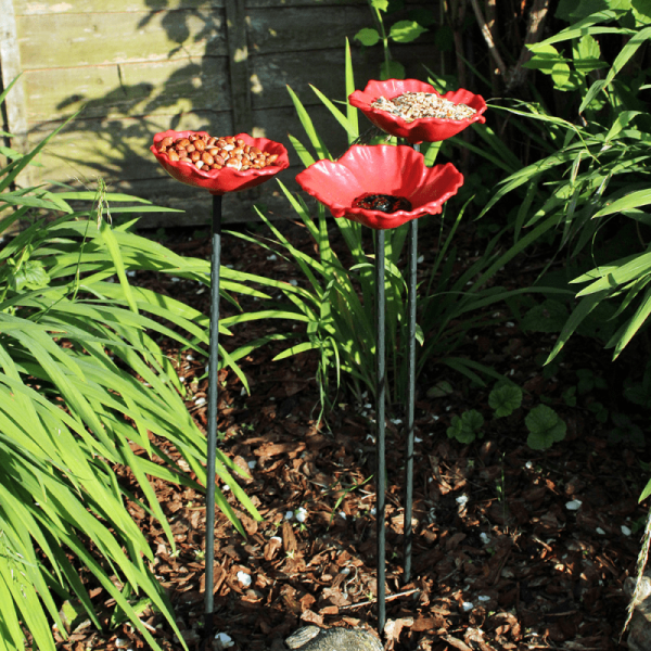 Wild Bird Poppy Feeders - Nature's Market Kingfisher Bird Care (Pack of 8)