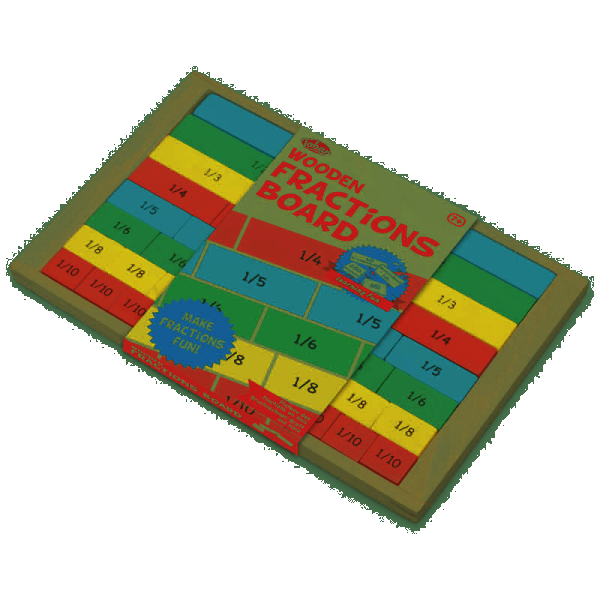 Wooden Fractions Board Educational Toy Age 7+ Tobar