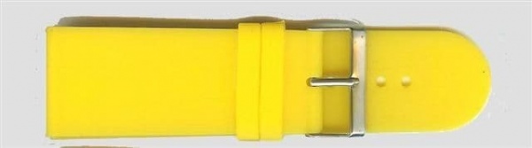 Yellow Rubber Watch Strap 30mm